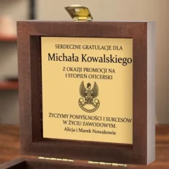 KOMPAS z GRAWEREM na PROMOCJĘ OFICERSKĄ PREZENT dla ŻOŁNIERZA POLICJANTA