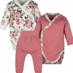 KOMPLET 3 CZ. BODY KOPERTOWE + PÓŁŚPIOCHY róże 56