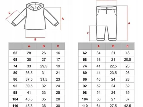 KOMPLET NIEMOWLĘCY dziewczęcy BLUZA SPODNIE 80