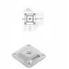 Komplet 4 x nogi meblowe drewniane bukowe surowe KWADRATOWA 20 cm MOCOWANIA