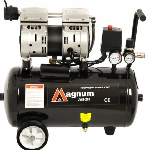 KOMPRESOR BEZOLEJOWY MAGNUM JWS 245 CICHY 24 L