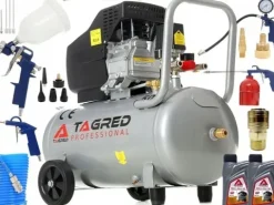 KOMPRESOR OLEJOWY SPRĘŻARKA 50L GRATIS ZESTAW 18w1