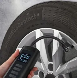 KOMPRESOR SAMOCHODOWY SPRĘŻARKA POMPKA ELEKTRYCZNA ROWEROWA PRZENOŚNA 12V