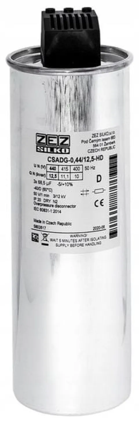 KONDENSATOR 12,5KVAR 440V KOMPENSACJA MOCY BIERNEJ