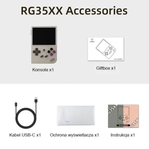Konsola Anbernic RG35XX szara, Z POLSKI