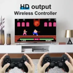 KONSOLA RETRO GRA TELEWIZYJNA BEZPRZEWODOWE 2 PADY 64G 20000 EMULATOR GIER