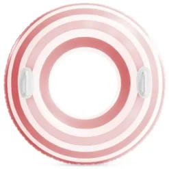 Koło dmuchane do pływania z uchwytem 91 cm INTEX 59256 różowo-białe