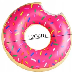 Koło do pływania dmuchane duże materac do wody basenu donut kółko 120cm xxl