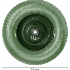 Koło Do Taczki Pełne Bezdętkowe Piankowe Kółko Wózka 8PR 4.80/4.00-8 +