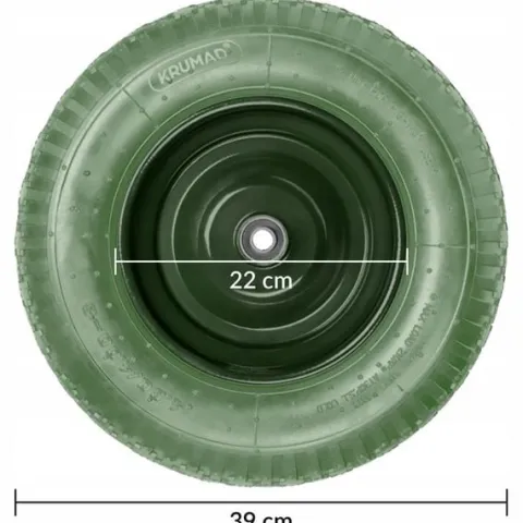 Koło Do Taczki Pełne Bezdętkowe Piankowe Kółko Wózka 8PR 4.80/4.00-8 +