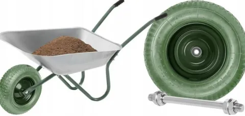 Koło Do Taczki Pełne Bezdętkowe Piankowe Kółko Wózka 8PR 4.80/4.00-8 +