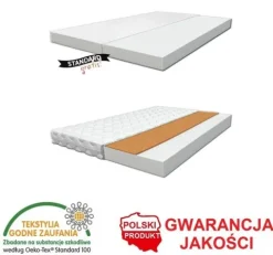 Łóżko podwójne dziecięce BELLA2 160x70 wysuwane biało-sonoma