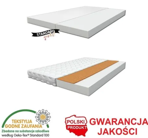 Łóżko podwójne dziecięce BELLA2 160x70 wysuwane biało-sonoma