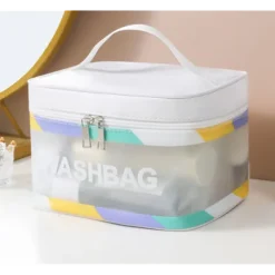 Kosmetyczka rozkładana WASHBAG kuferek krem KS75