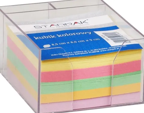 KOSTKA KUBIK PLAST 85X85X50MM STK OFFICE KOL 7260