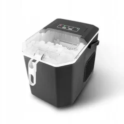 Kostkarka do lodu 12kg/24h Kitchencook CUBEO BLACK 2 wielkości kostek