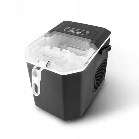 Kostkarka do lodu 12kg/24h Kitchencook CUBEO BLACK 2 wielkości kostek