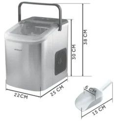 Kostkarka do lodu 1.1L/12kg Berdsen BD-420 srebrna