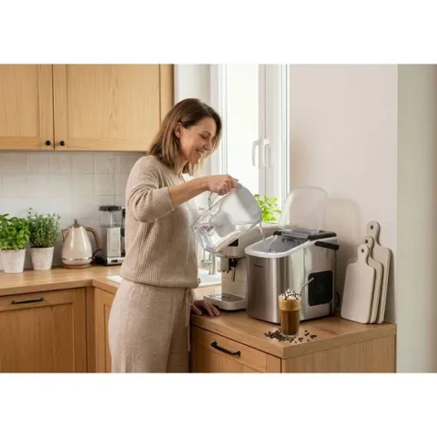 Kostkarka do lodu 1.1L/12kg Berdsen BD-420 srebrna