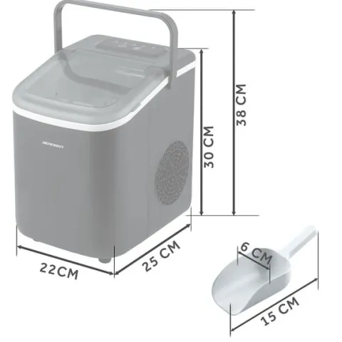 Kostkarka do lodu 1.1L/12kg Berdsen BD-420 czarna