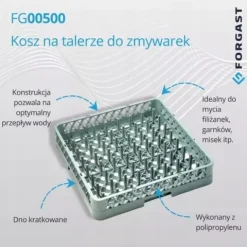 KOSZ DO TALERZY DO ZMYWAREK 50X50 FORGAST FG00500