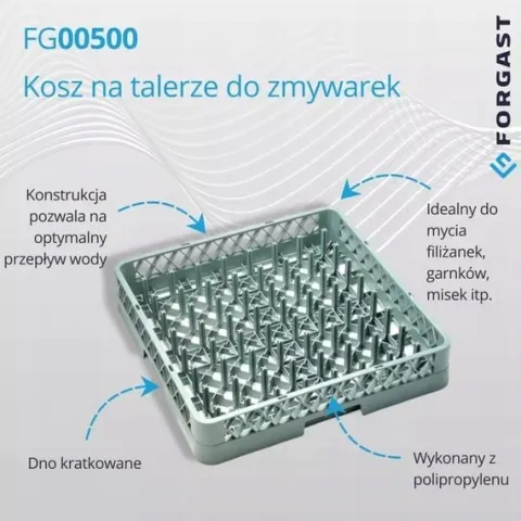 KOSZ DO TALERZY DO ZMYWAREK 50X50 FORGAST FG00500