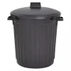 KOSZ NA ŚMIECI ECO 80L POLIPROPYLEN CZARNY FRANCUSKI