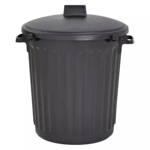 KOSZ NA ŚMIECI ECO 80L POLIPROPYLEN CZARNY FRANCUSKI
