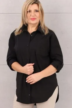 KOSZULA DAMSKA ELEGANCKA BAWEŁNIANA KLASYCZNA OVERSIZE ROZPINANA