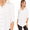 KOSZULA DAMSKA RĘKAW 3/4 ELEGANCKA STYLOWA DŁUGA KOBIECA MODNA MORAJ