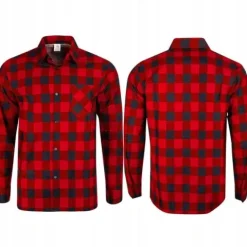 KOSZULA FLANELOWA CASUAL W KRATE MĘSKA 100% BAWEŁNA r. L
