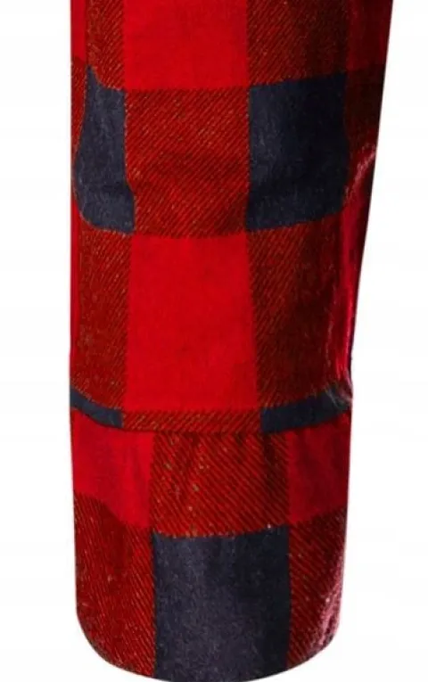 KOSZULA FLANELOWA CASUAL W KRATE MĘSKA 100% BAWEŁNA r. L