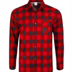 KOSZULA FLANELOWA CASUAL W KRATE MĘSKA 100% BAWEŁNA r. L