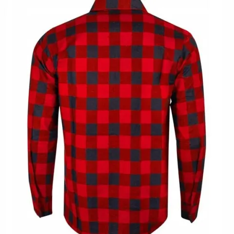 KOSZULA FLANELOWA CASUAL W KRATE MĘSKA 100% BAWEŁNA r. L