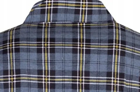 KOSZULA FLANELOWA CASUAL W KRATE MĘSKA 100% BAWEŁNA r. XXL