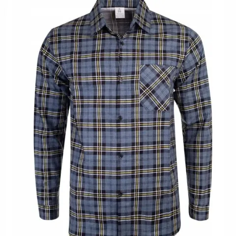 KOSZULA FLANELOWA CASUAL W KRATE MĘSKA 100% BAWEŁNA r. XXL
