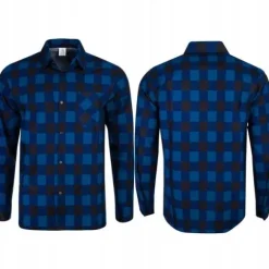 KOSZULA FLANELOWA CASUAL W KRATE MĘSKA 100% BAWEŁNA r. XL