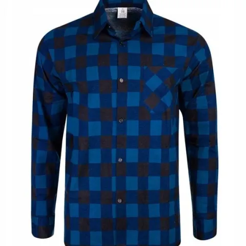 KOSZULA FLANELOWA CASUAL W KRATE MĘSKA 100% BAWEŁNA r. XL