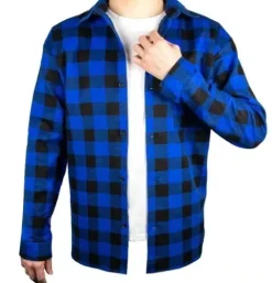 KOSZULA FLANELOWA ROBOCZA NIEBIESKA XL