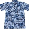 KOSZULA HAWAJSKA T-SHIRT HAWAJSKI KWIATY PAPUGI L