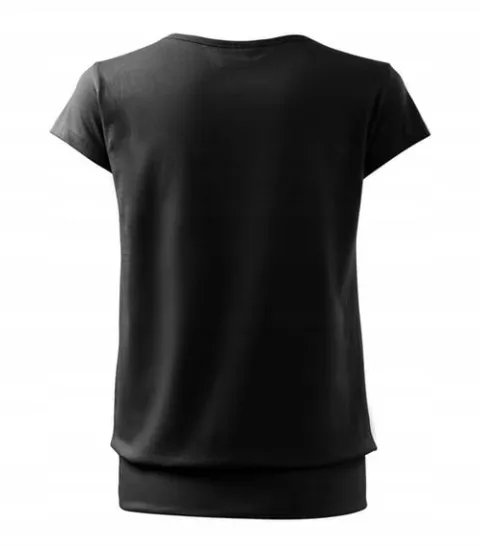 Koszulka bluzka damska t-shirt CITY czarny XL
