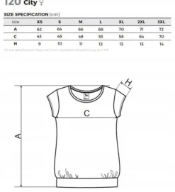 Koszulka bluzka damska t-shirt CITY czarny XL