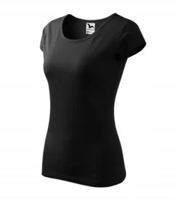 Koszulka damska t-shirt MALFINI PURE czarna L