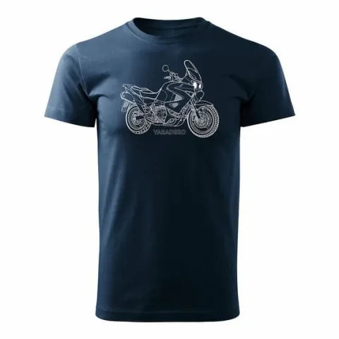 Koszulka motocyklowa z motocyklem Honda Varadero męska granatowa REGULAR M