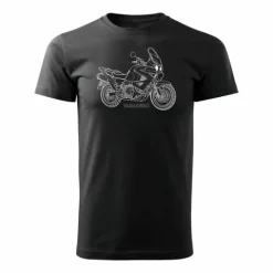 Koszulka motocyklowa z motocyklem Honda Varadero męska czarna REGULAR S