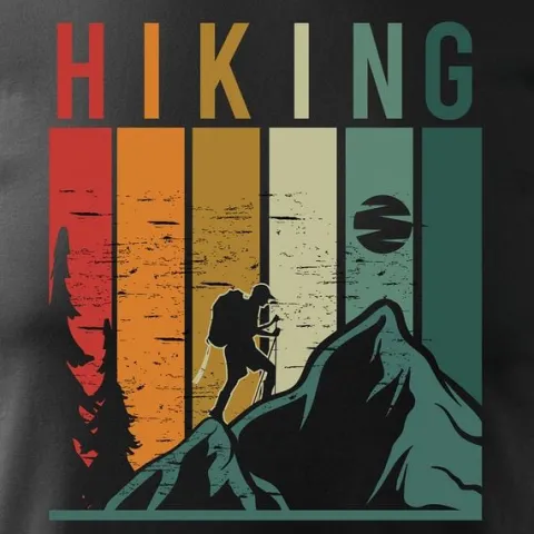Koszulka outdoor w góry dla turysty namiot Tatry trekkingowa męska czarna REGULAR S