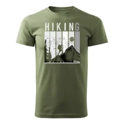Koszulka outdoor w góry dla turysty namiot Tatry trekkingowa męska khaki REGULAR M