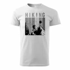 Koszulka outdoor w góry dla turysty namiot Tatry trekkingowa męska biała REGULAR M