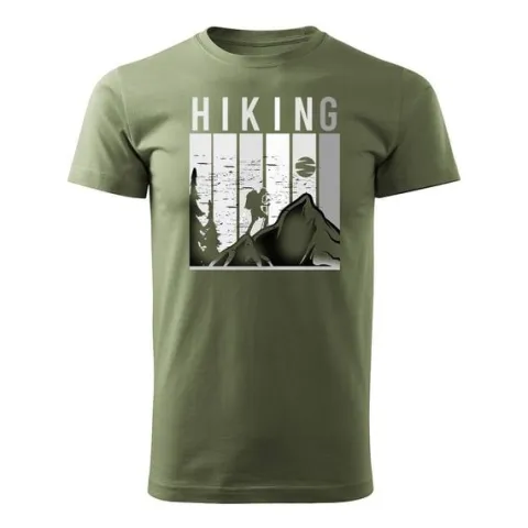 Koszulka outdoor w góry dla turysty namiot Tatry trekkingowa męska khaki REGULAR S