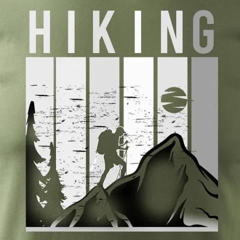 Koszulka outdoor w góry dla turysty namiot Tatry trekkingowa męska khaki REGULAR S